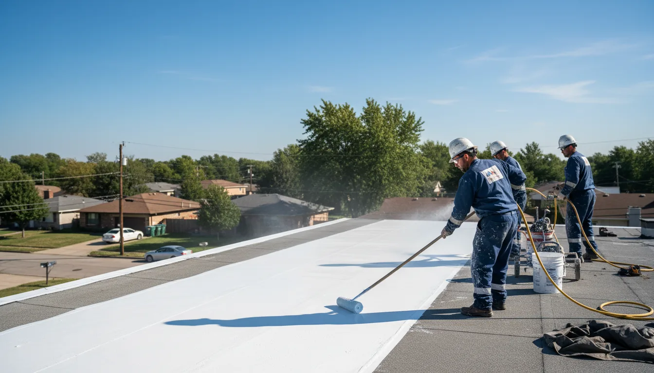 Commercial roof coating in Perkins, GA near me